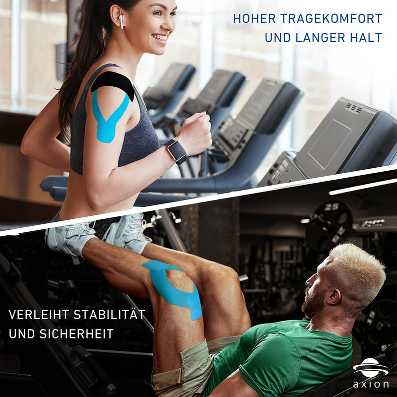 Axion Kinesiology Tapes 6 Rolls Mixing Set | Waterproof ‚ Skin-Friendly ‚ Elastic ‚ Self-Adhesive Fitness Bandage | Physio Tape Ideal For Sports & Everyday Use - Axion - NewNest Australia