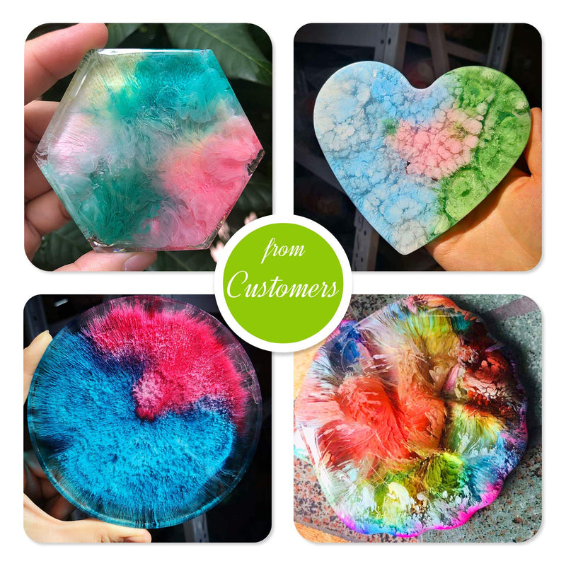 Alcohol Ink Set - 24 Vibrant Colors Alcohol-based Ink for Resin Petri Dish Making, Epoxy Resin Painting - Concentrated Alcohol Paint Color Dye for Resin Art, Tumbler Making, Painting - 24 x 10ml/.35oz 24 Bottles x 10ml - NewNest Australia