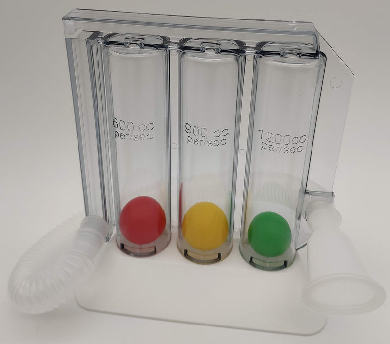 Breathing Trainer With E-Book For Breathing Exercises - Lung Trainer 3 Chamber Breathing Exercise Device | Therapy For Respiratory Problems Of The Lung And Bronchia | Logo Pedicure Occupational Therapy Lung Trainer (Special 1200 Vol) - NewNest Australia
