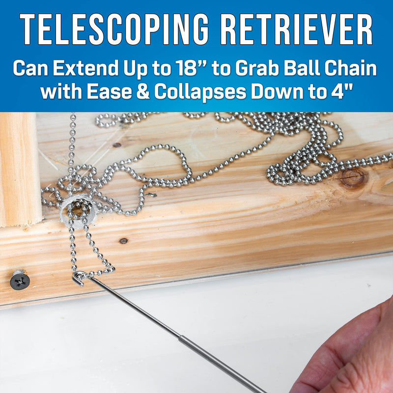 Jonard Tools MRS-24 MagneTriever™ Magnetic Retrieval System Kit with Flexible Magnetic Retriever, Retrieval Hook, & Ball Chain - NewNest Australia