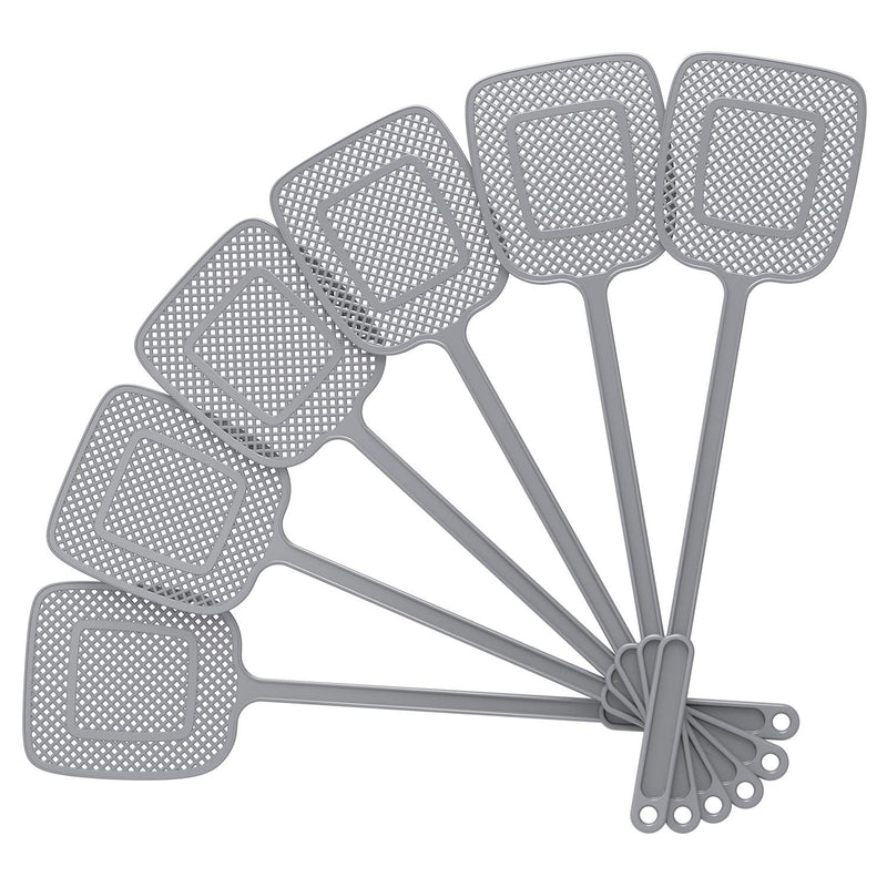 MR.SIGA Heavy Duty Long Handle Fly Swatter, Gray, 6 Pack - NewNest Australia