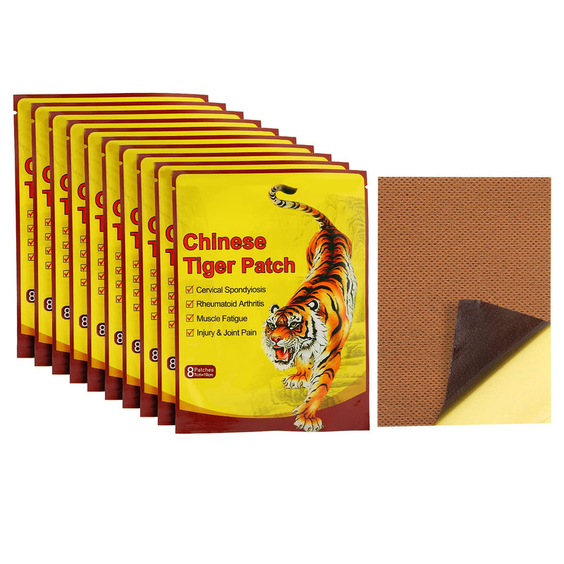 Pain Relief Patch, Pack Of 80 Pain Relief Patches, Tiger Soreness Relief Patch, Neck Back Pain Relief Patch, Plaster For Muscle Soreness, Back Pain And Stiffness, Patches For Muscle Pain - NewNest Australia