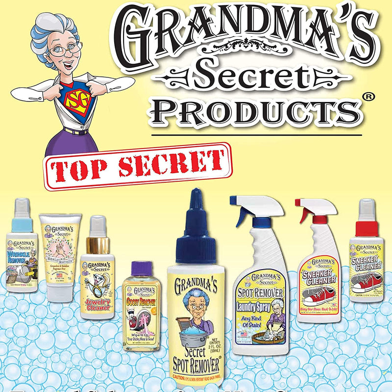 Grandma's Secret Spot Remover - Chlorine, Bleach and Toxin-Free Stain Remover - Stain Remover for Clothes - Fabric Stain Remover Removes Oil, Paint, Blood and Pet Stains – 2 Ounce, Pack of 2 2 Fl Oz (Pack of 2) - NewNest Australia