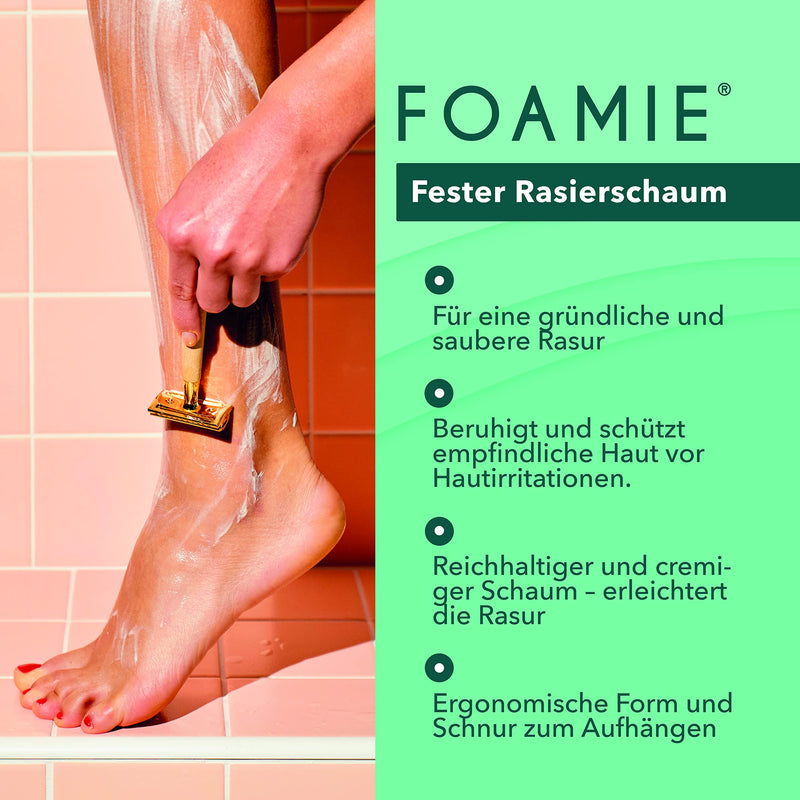 Foamie solid shaving foam for men and women, shaving foam aloe vera & avocado oil for gentle body shaving, nourishing shaving cream to protect the skin during wet shaving - NewNest Australia
