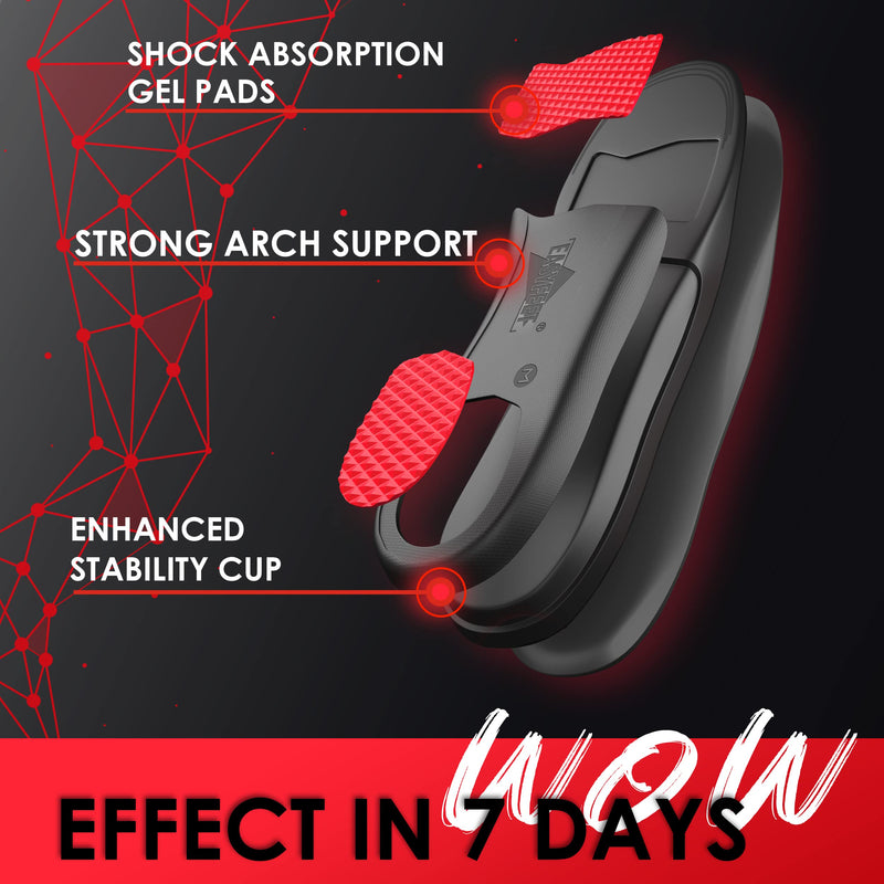 {New 2022} Premium Anti-Fatigue Shoe Insoles - High Arch Support Insoles - Shoe Inserts Orthotics Men Women - Relief Plantar Fasciitis Heel Arch Feet Pain Flat Feet - Work Boot Sneakers Hiking Shoe Black (M) 8-9.5 - NewNest Australia