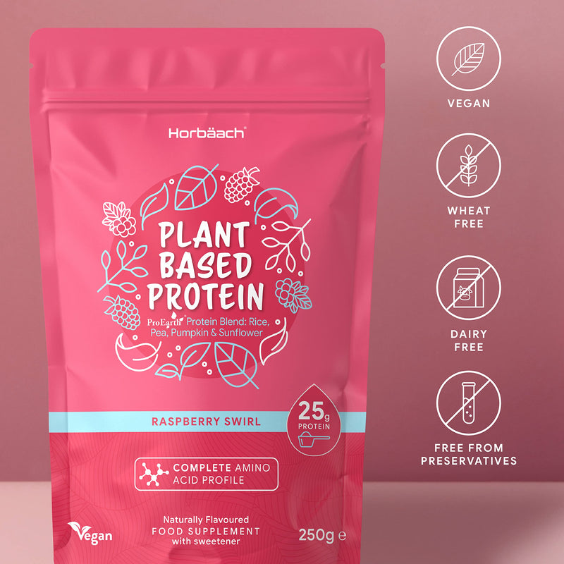 Vegan Protein Powder | 270 g | Plant Based Protein Blend: Pea, Rice, Pumpkin & Sunflower | with Complete Amino Acid Profile | Vegan, Vegetarian, No Artificial Preservatives | by Horbaach - NewNest Australia