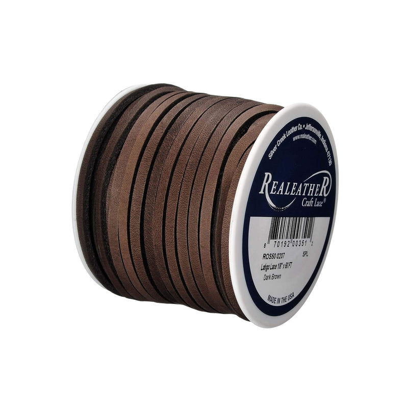 Realeather Latigo Lace Spool, 1/8"X50', Dark Brown - NewNest Australia