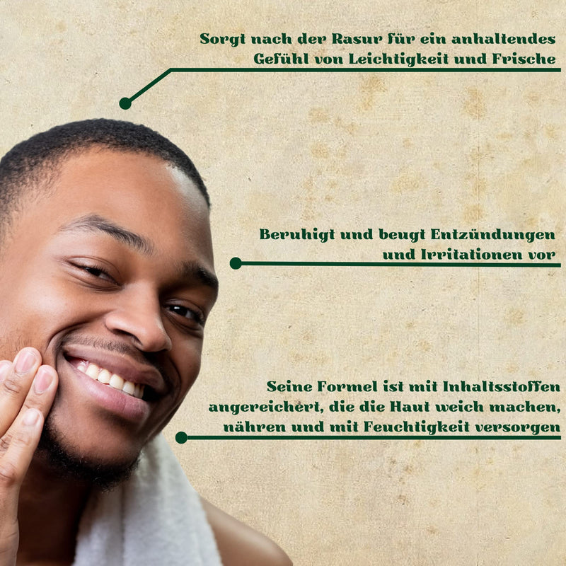 Men'S Master After Shave Balm With Green Tea, Menthol | After Shave For Men | Moisturizing And Nourishing After Shave Product | Beard Balm Men | Face Care Men | Paraben-Free - NewNest Australia