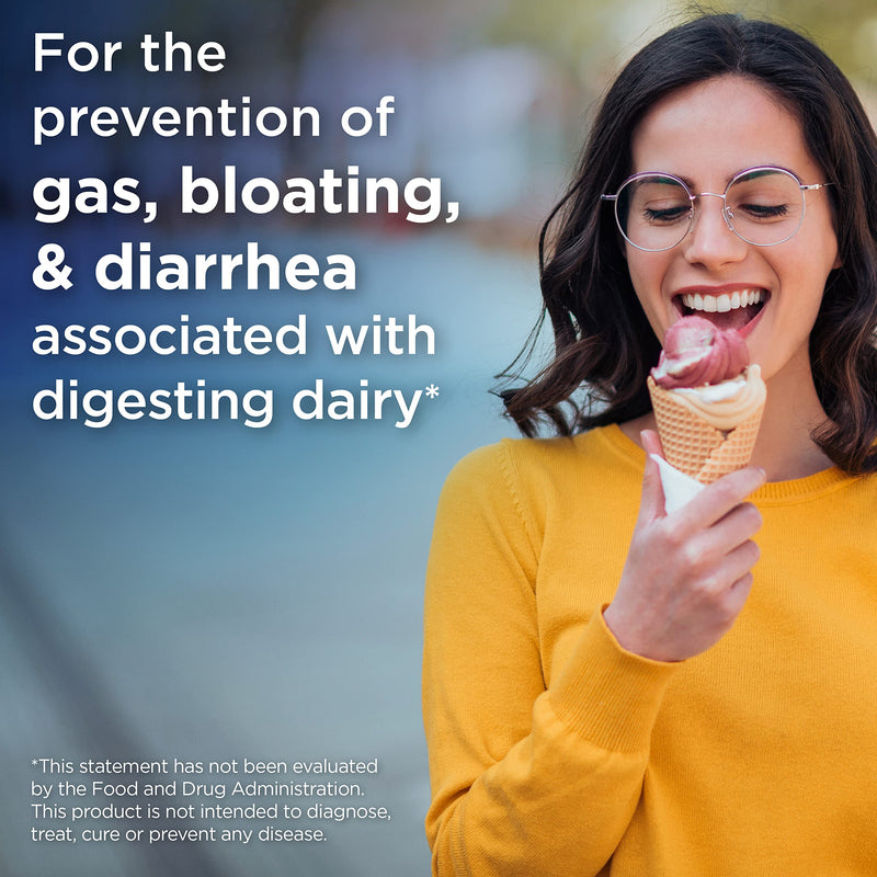 Lactaid Original Strength Lactose Intolerance Relief Caplets with Natural Lactase Enzyme, Dietary Supplement to Help Prevent Gas, Bloating & Diarrhea Due to Lactose Sensitivity, 120 ct - NewNest Australia