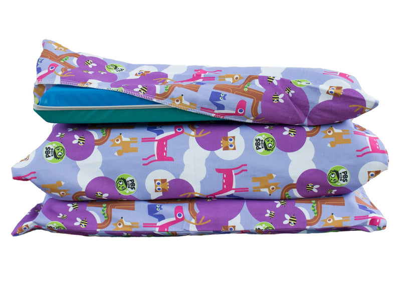 KinderMat Sheets PBS Kids - Full Nap Mat Washable Cover, Special Edition - Woodland Friends - Large, 50" x 26.5", Great for Daycare & Family Households, Cover ONLY - NewNest Australia