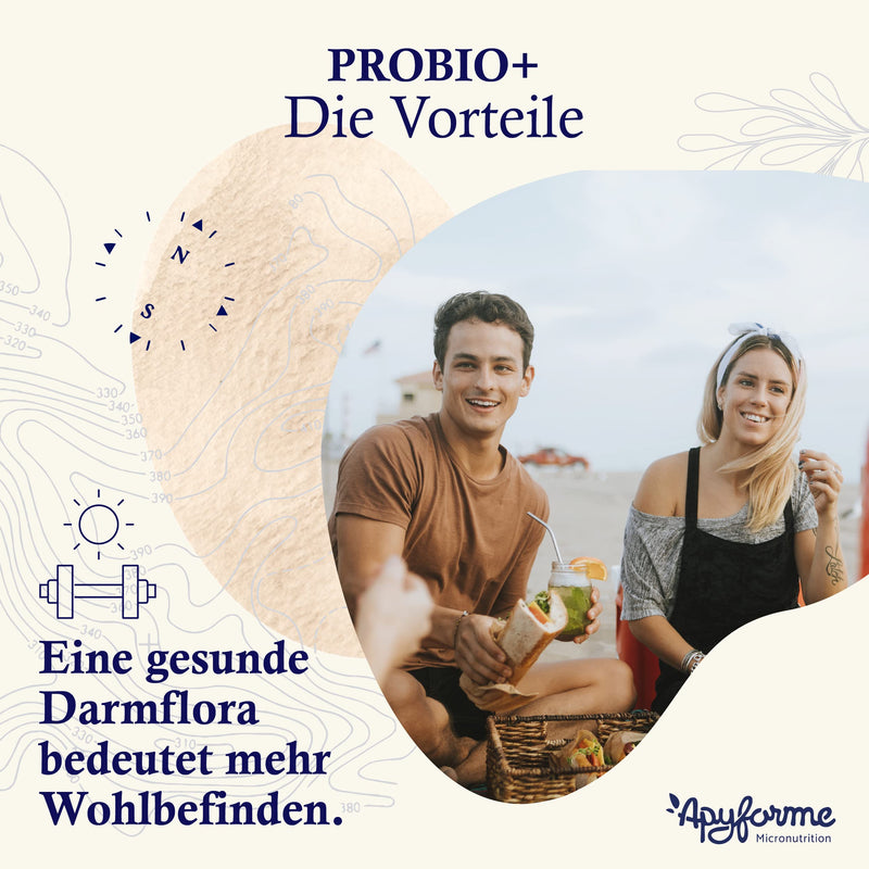 Apyforme - Probiotics Intestinal Cleansing - 60 Billion CFU/Day - 10 Exclusive Strains Including Lactobacillus - 60 Enteric-Coated Capsules - NewNest Australia