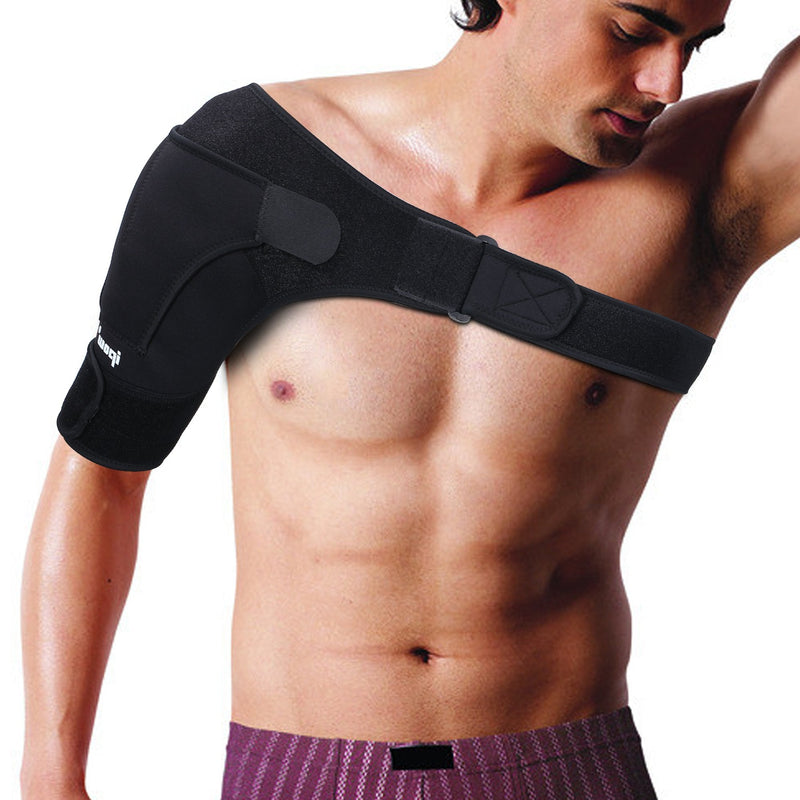 IPOW Adjustable Neoprene Shoulder Support Bandage Strap Helps Stability, Arthritic Shoulders, Shoulder Dislocation, Unisex, Fits Both Left or Right Shoulder L - NewNest Australia