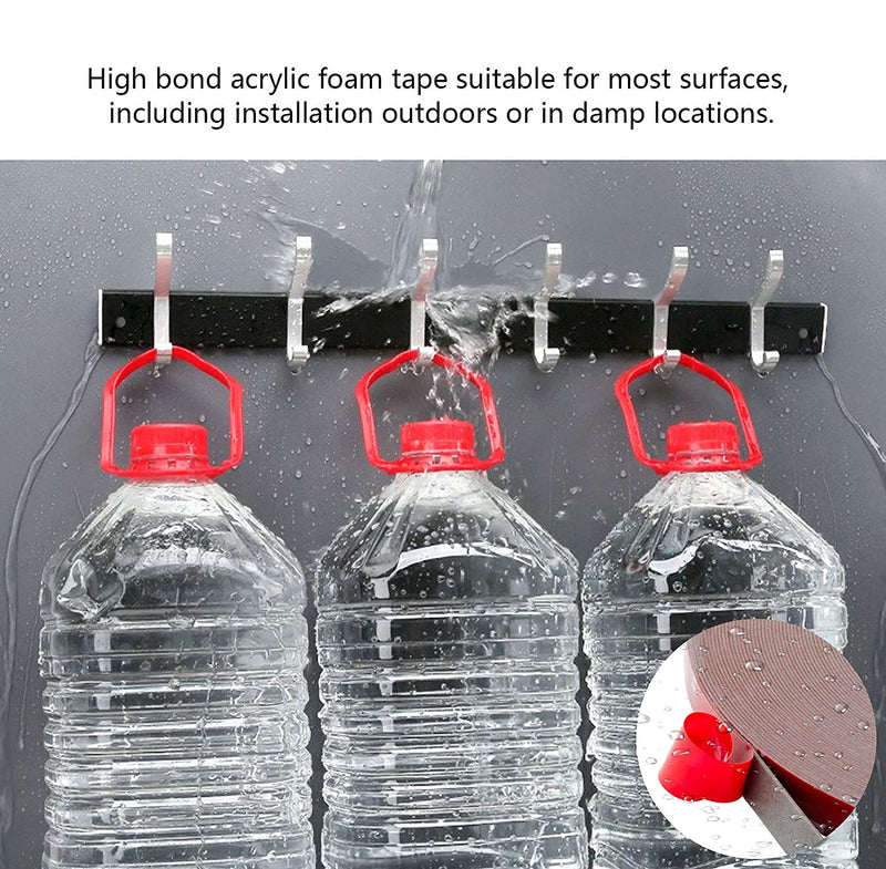 108Ft Double Sided Tape,Mounting Adhesive Tape Heavy Duty, Waterproof Foam Tape, LED Strip Lights, Home Decor, Office Decor (0.39In Black) 0.39In x 108 Ft - NewNest Australia