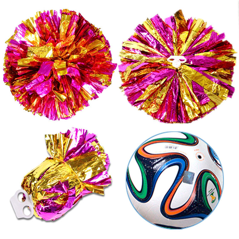Hlonon 4 Pack Cheerleader Pom Poms Sports Dance Cheer Plastic Pom Poms Cheerleading for Sports Team Spirit Cheering Blue - NewNest Australia