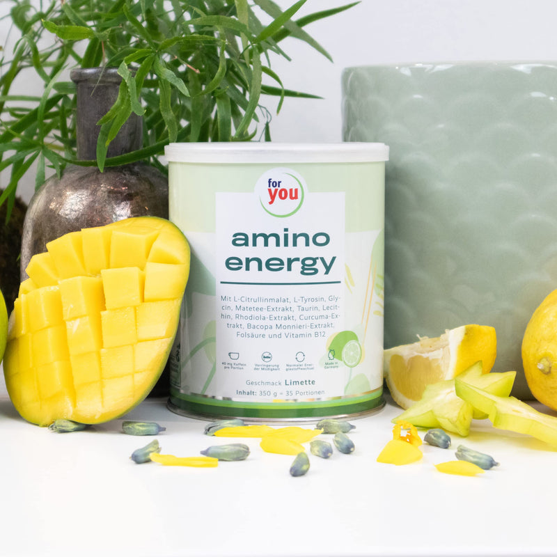 Amino Energy Lime I Pre-Workout Booster | 350 G Amino Acids Powder With Citrulline Malate, Dextrin, L-Tyrosine, Taurine, Caffeine From Mate Tea Extract | For More Energy Concentration - NewNest Australia