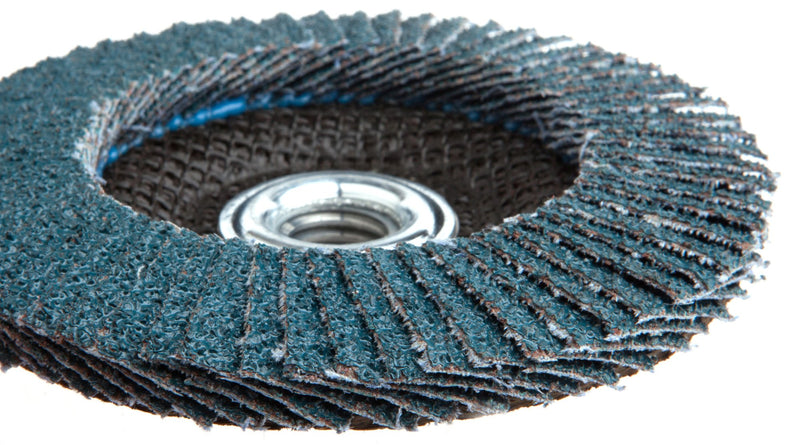 Forney 71931 Flap Disc, Type 29 Blue Zirconia with 5/8-Inch-11 Threaded Arbor, 60-Grit, 4-1/2-Inch - NewNest Australia