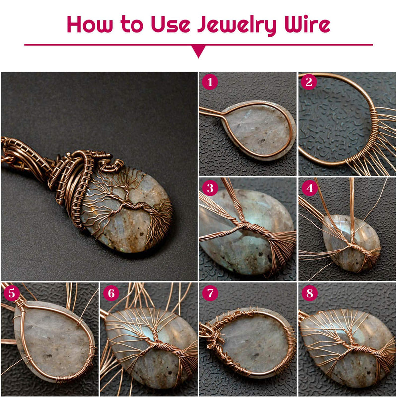22 Gauge Jewelry Wire, Anezus Craft Wire Tarnish Resistant Copper Beading Wire for Jewelry Making Supplies and Crafting (Antique Bronze) Antique Bronze - NewNest Australia