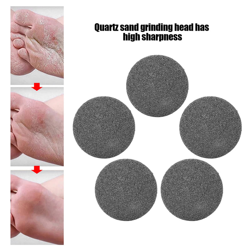 Pack Of 5 Extra Coarse Callus Remover Hard Skin Replacement Rollers Regular Coarse Replacement Foot Grinding Head Tool For Dead Skin Callus Remover Head Foot Files (Black) - NewNest Australia