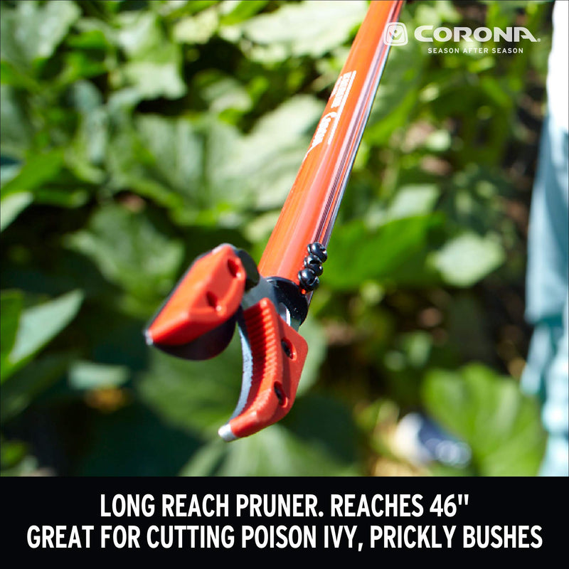 Corona LR 3460 Long Reach Cut 'n' Hold Pruner, 46-Inch, Red 1 - NewNest Australia