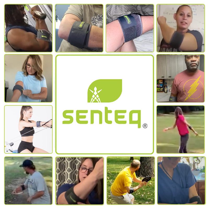 SENTEQ Elbow Brace Tennis Forearm Tension Relief Compression Band for Men Women Wrap Tennis Golf Elbow Support Pain Point Release Pressure Bands 1 - NewNest Australia