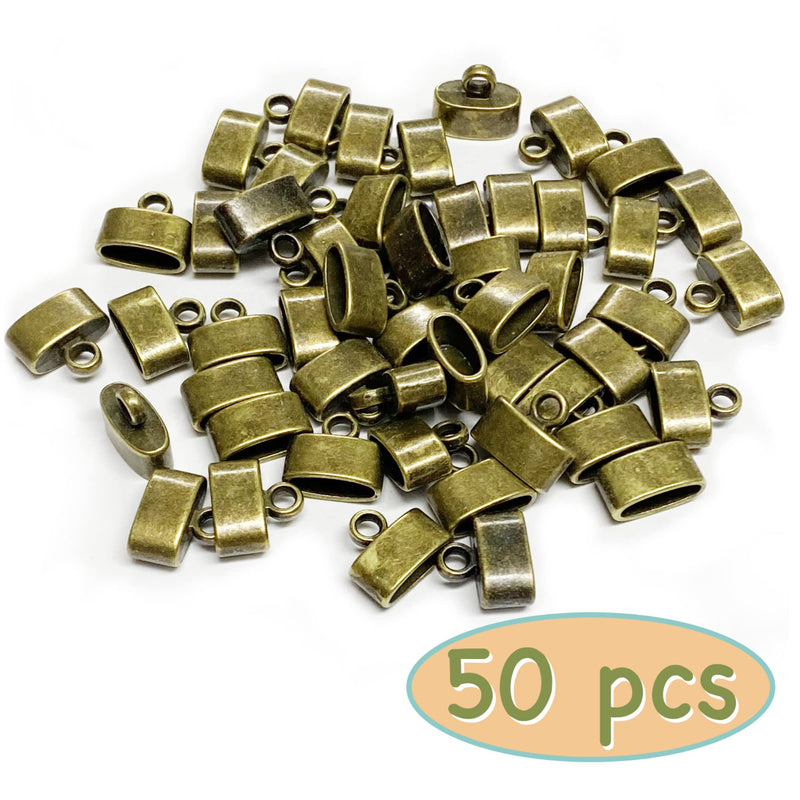 Heather's cf Flat Tibetan Necklace Flat Bronze Cord Crimp End Caps Jewelry Findings and Supplies 50 pcs Brass - NewNest Australia