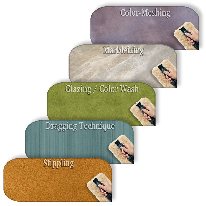 The Woolie Mini -Natural Sheepskin Faux Paint and Glaze Techniques Pad 5.5 X 4 in x 3/4 in. Thick Nap (Single Tool) - NewNest Australia