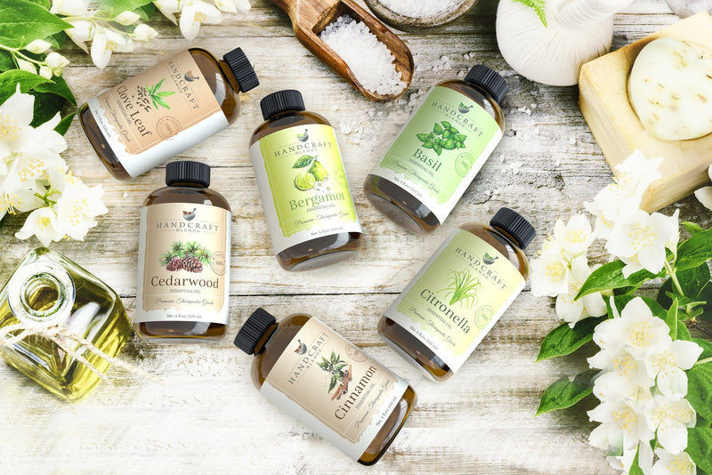 Handcraft Basil Essential Oil - 100 % Pure and Natural - Premium Therapeutic Grade with Premium Glass Dropper - Huge 4 Fl Oz 4 Fl Oz (Pack of 1) - NewNest Australia