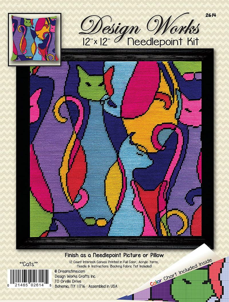 Tobin Design Works Crafts Needlepoint Kit, 12"x12" Stitched in Yarn - NewNest Australia