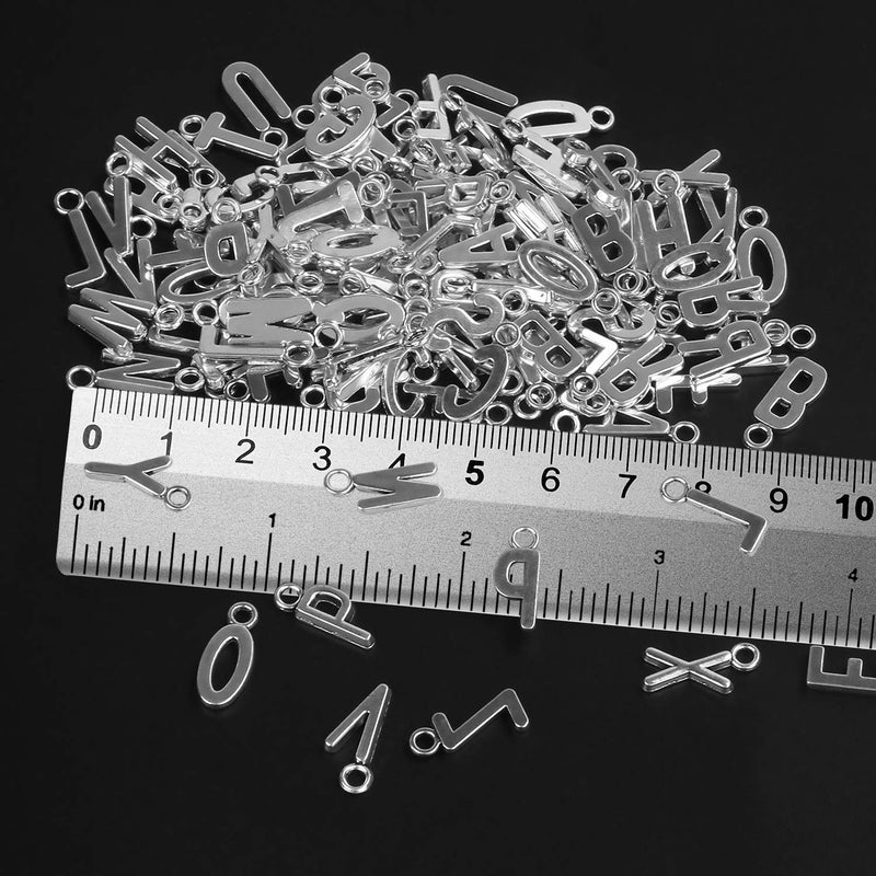 SANNIX 156Pcs/6 Sets Alphabet ABC Letter Charms Capital A-Z Charms DIY Bracelet Necklace Pendants with 200Pcs Open Jump Rings for Jewelry Making - NewNest Australia