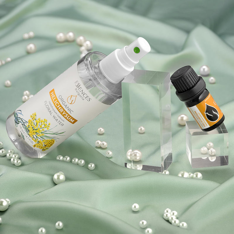 Essences Bulgaria Organic Immortelle Essential Oil 5 Ml | Helichrysum Italicum | 100% Natural | Undiluted | Organic Certified | Top Quality From Family Business | Without Gmo | Vegan - NewNest Australia