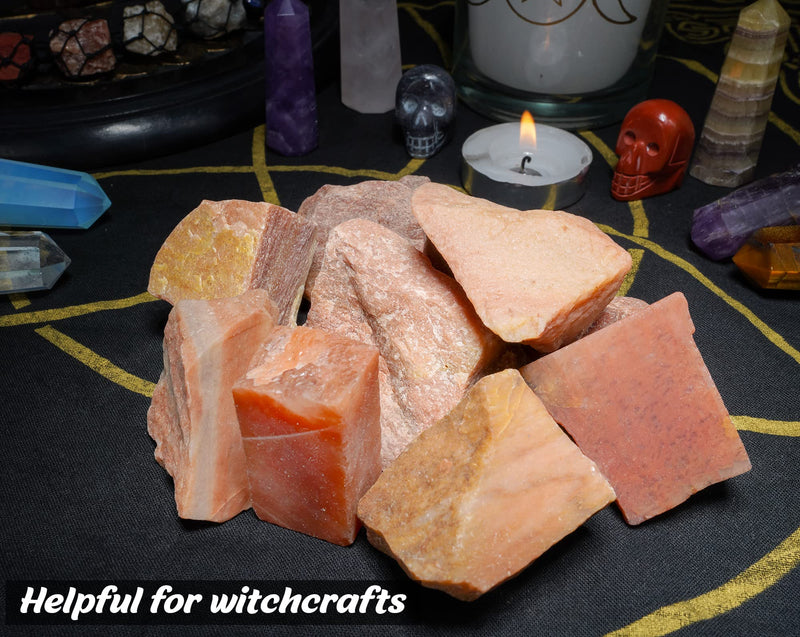 Crocon Red Jade Rough Bulk Natural Stone Raw Gemstone Tumbling Cabbing Polishing Gem Mining Energy Generator Chakra Balancing Reiki Healing Good Luck Home Office Decor Weight :-1Lb Approx - NewNest Australia