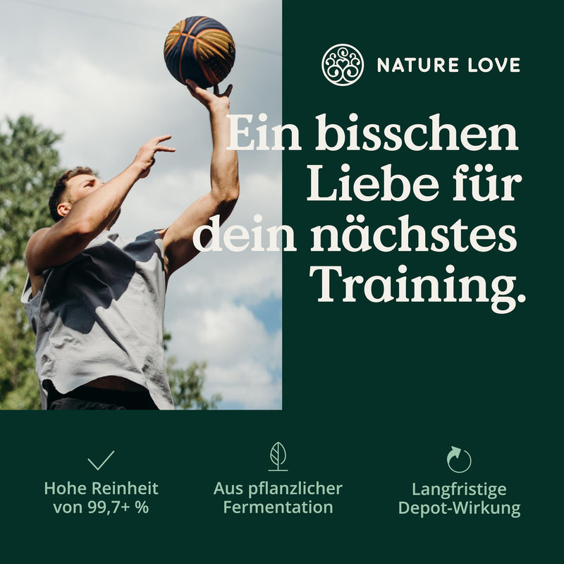Nature Love L-Arginine Base With Citrulline - Premium: Vegetable Arginine In Base Shape With 99.7+% Purity - 365 Laboratory Tested Capsules - High Dose, Vegan, Made In Germany - NewNest Australia