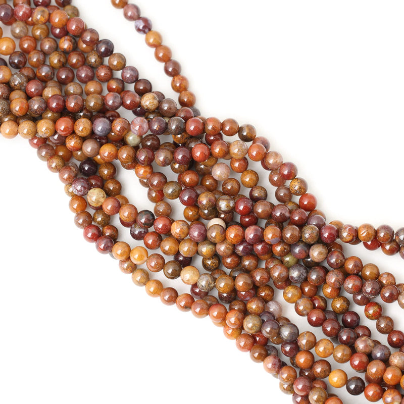 CHEAVIAN 60PCS 6mm Natural Aqua Nueva Agate Round Loose Beads DIY Bracelet Necklace Materials 1 Strand 15" - NewNest Australia