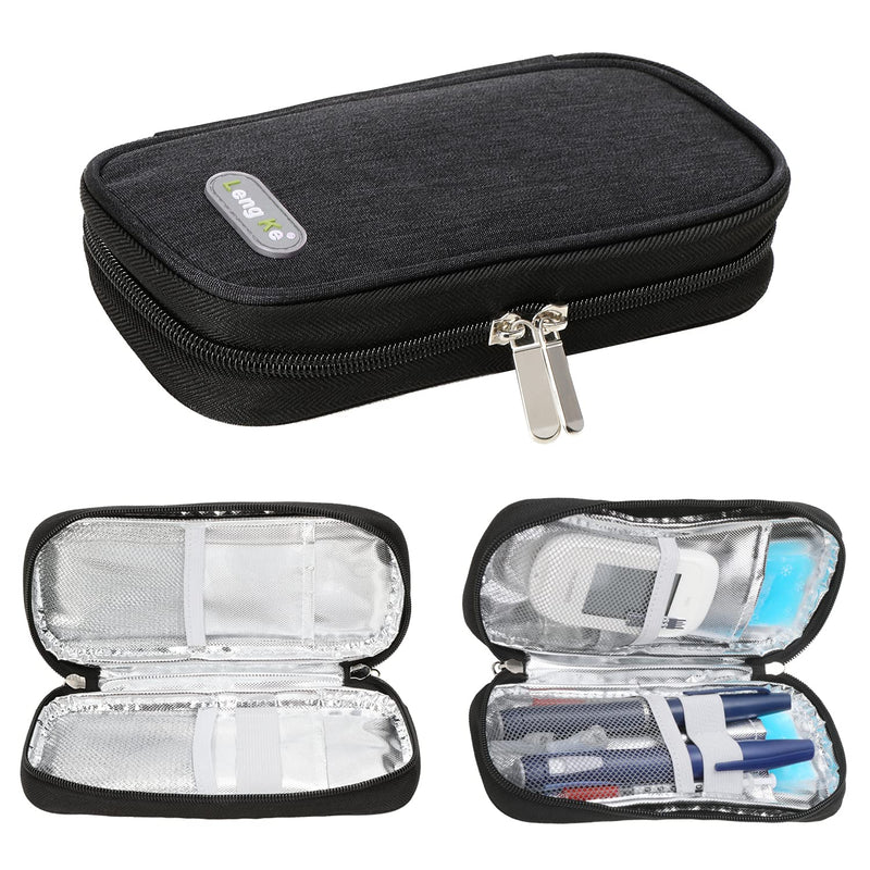 Insulin Cooler Travel Case - Organizer Insulin Case for Diabetes Accessories Keep Supplies Safe and Cold by YOUSHARES(Black) dark - NewNest Australia