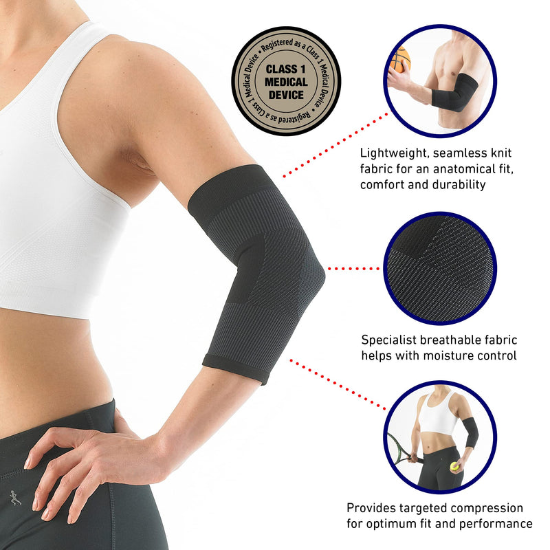 Neo G Elbow Support for Tendonitis, Joint Pain, Tennis, Golf, Sports - Tennis Elbow Brace Arm Support - Multi Zone Elbow Compression Sleeve - Airflow - M MEDIUM: 24 - 27 CM - NewNest Australia