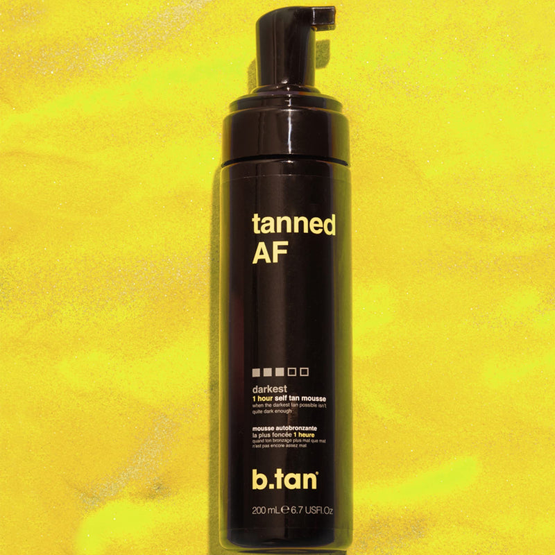 b.tan Ultra Dark Self Tanner - 100% Natural, Fast, 1 Hour Sunless Tanner Mousse, No Gimmicks, No Fake Tan Smell, No Added Nasties, Vegan, Cruelty & Paraben Free, 6.7 Fl Oz 3X Dark Brown Tan - NewNest Australia