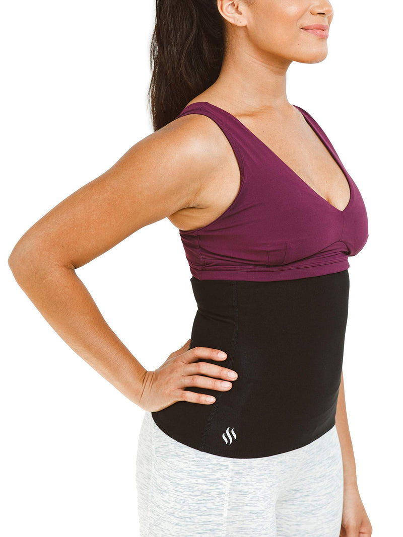 Sweat Shaper Waist Trimmer for Women, Waist Trainer Sauna Belt, Neoprene-free Waist Cincher, Sauna Slimming Belt Black Medium - NewNest Australia