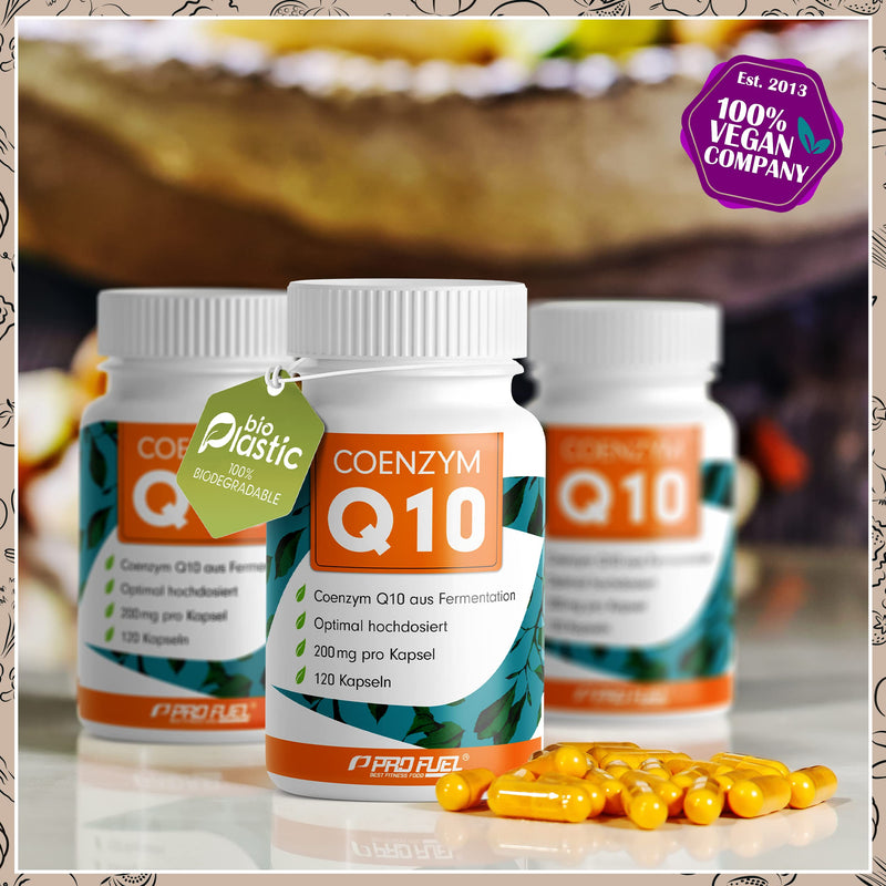 Q10 Capsules High Dose 120 X With 200 Mg Coenzyme Q10 Per Capsule - High-Quality (Vegan) From Fermentation - No Unwanted Additives - Laboratory Tested With Certificate - Supply For 4 Months - NewNest Australia