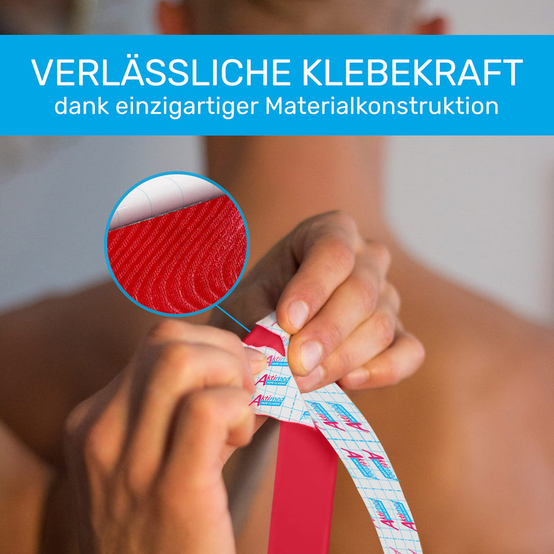 AKTIMED Tape CLASSIC Physiotape - Kinesiology Tape elastic & waterproof - Dermatest "very good" - Sports tape breathable & skin-friendly - Tape Kinesology/Kinesiology Tapes Beige 1 piece (pack of 1) - NewNest Australia
