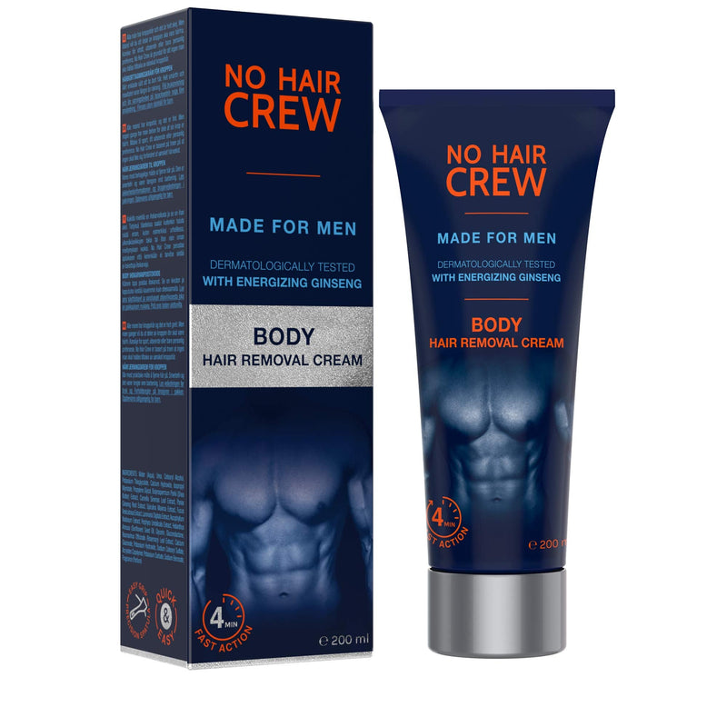 NO HAIR CREW 3 x depilatory cream for the body - thorough and gentle hair removal for men (set 3 x 200 ml) - NewNest Australia