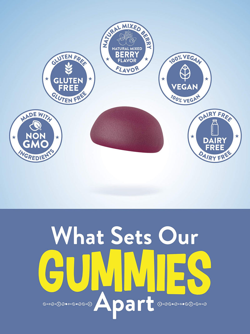 Zinc Gummies | 50mg | 60 Count | Vegan, Non-GMO & Gluten Free Supplement | Mixed Berry Flavor | by Natures Truth - NewNest Australia