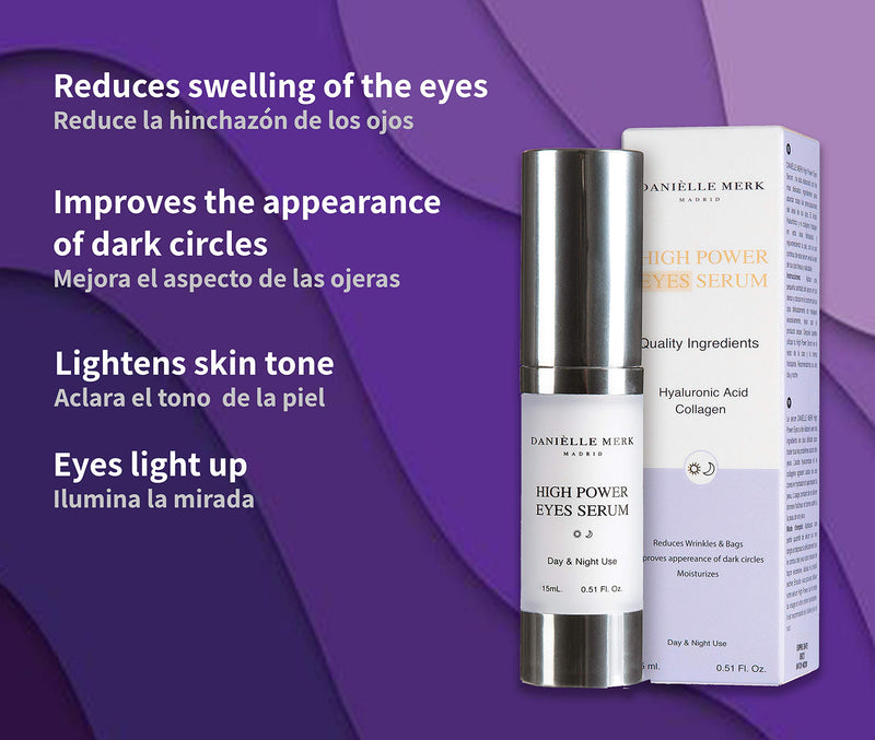 DANIÈLLE MERK - High Power Eye Serum - Cream Serum for Eye Contour - Firming, Tensor Serum with Pure Hyaluronic Acid - 15ml - NewNest Australia