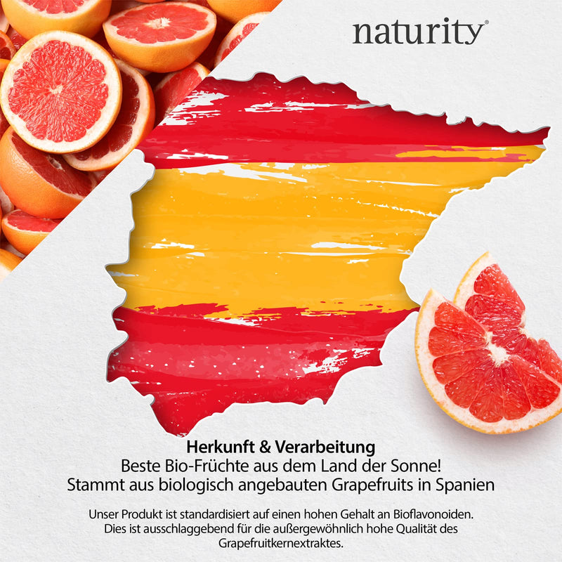 NATURITY organic grapefruit seed extract, 1200 mg bioflavonoids/100 ml, certified organic quality, vegan and made in Germany, easy and clean to use 100 ml (pack of 1) - NewNest Australia