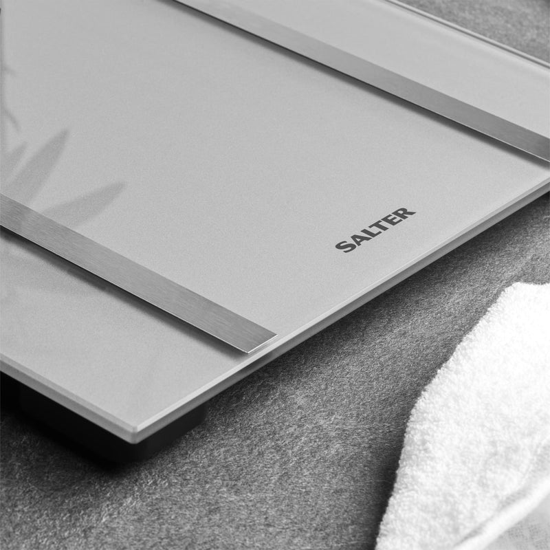 Salter 9183 Sv3R Dashboard Analysis Electronic Glass Bathroom Scale Digital Bathroom Scale Max 180Kg Body Fat Water Bone Muscle Mass Athlete Mode Memory 12 Users - NewNest Australia