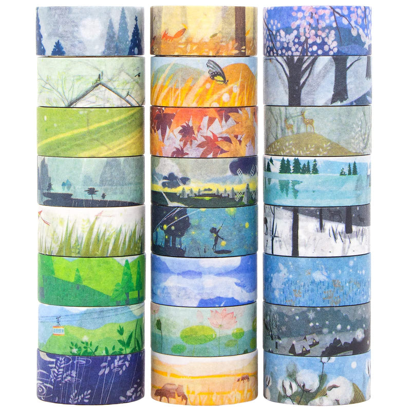 48 Rolls Washi Tape Set,Decorative Masking Adhesive Tape for DIY Crafts and Gift Wrapping,Beautify Bullet Journals ,Planners by KOVANO - NewNest Australia