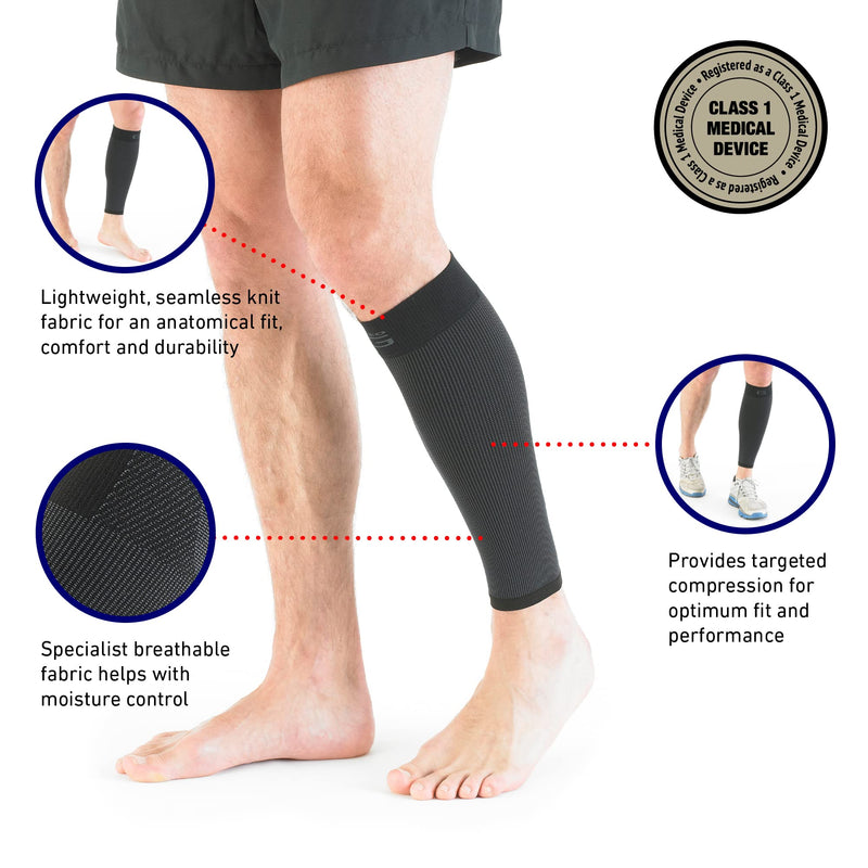 Neo G Calf Support for Running, Sports, Daily Wear– Shin Support for Pain Relief from Calf Injury, Strains, Sprains, Weak Calves – Shin Splints Support - Calf Compression Sleeve Men Women - M MEDIUM: 36 - 40 CM - NewNest Australia