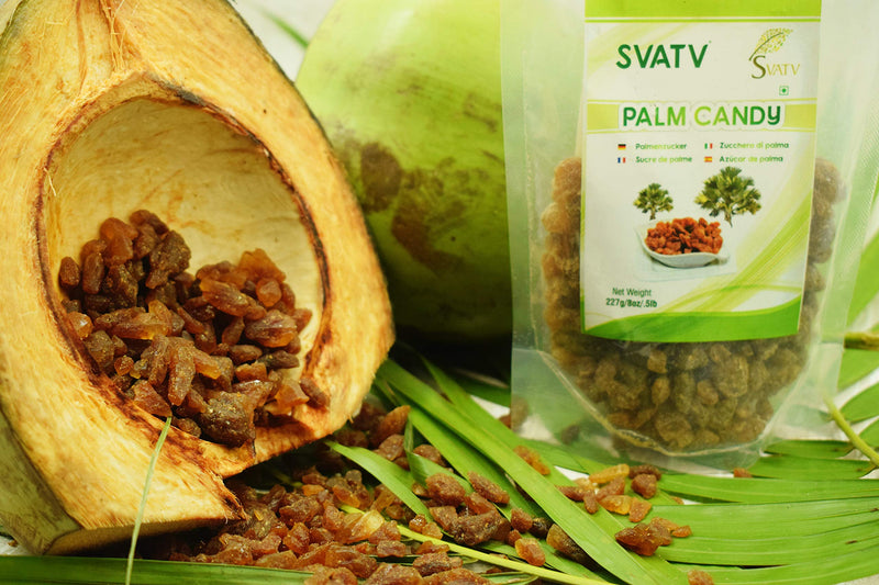 Svatv Palm Candy | Natural Sweetener Powder | Gluten Free ‚ Sweeteners | Refined Sugar Alternative | Substitute For Baking | Without Preservatives | No Artificial Flavors - 500G - NewNest Australia
