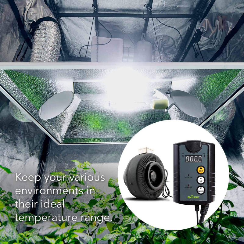BN-LINK Digital Cooling Thermostat Controller for Cooling Device Circulation Box Fans 40-108F 8.3A 1000W - NewNest Australia