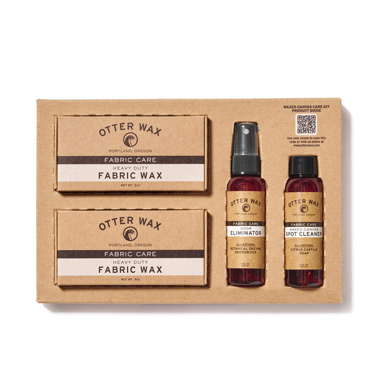 Waxed Canvas Care Kit by Otter Wax | Durable Rain Protection | Made in the USA | Waterproof Canvas and Fabric, Shoes, Hats, Jackets, Bags, Outdoor Gear, Clothing | Naturally Effective Beeswax Waterproofer - NewNest Australia