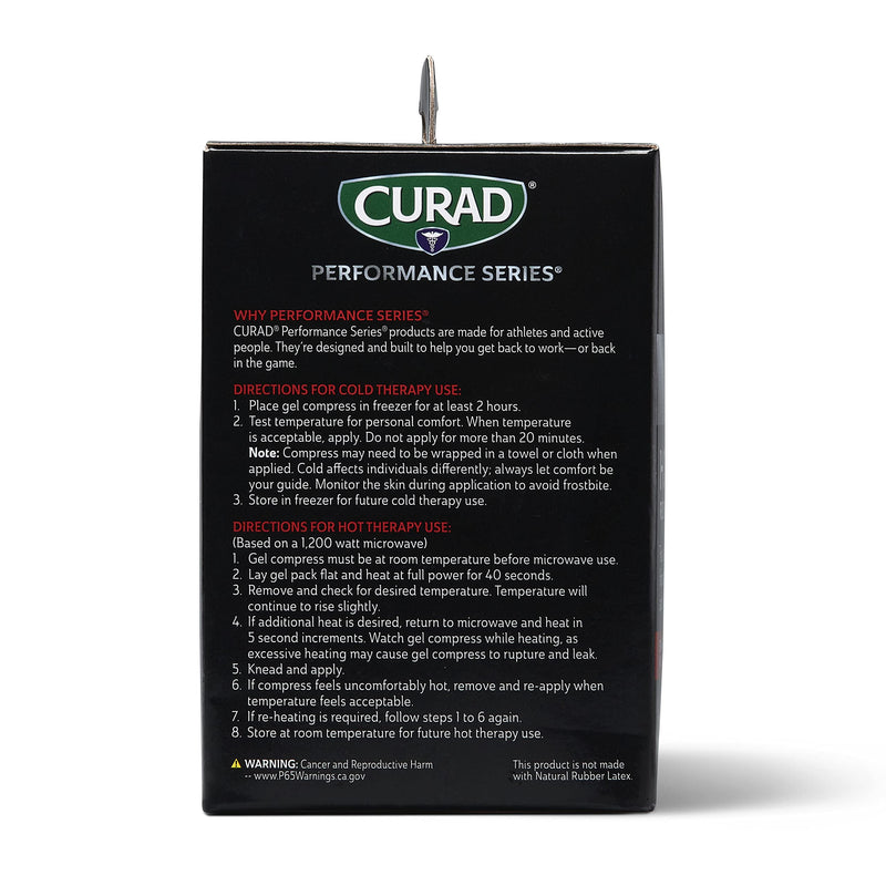 Curad Ironman Hot or Cold Reusable Compress, Reusable Ice Pack for Injuries, Small Compress is 5 in x 10.8 in, 2 Count - NewNest Australia